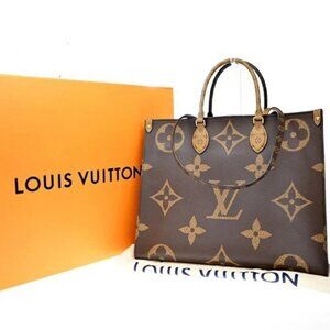 LOUIS VUITTON OnTheGo GM 2Way Hand Bag Monogram Reverse Brown M44576 332RF970